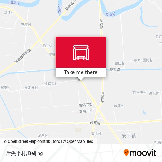 后尖平村 map