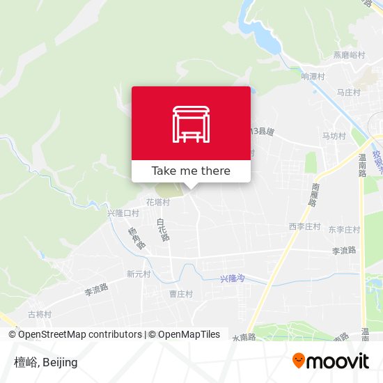 檀峪 map