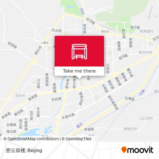 密云鼓楼 map