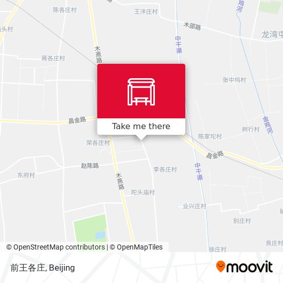 前王各庄 map