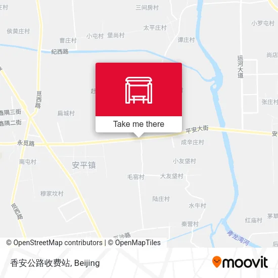 香安公路收费站 map