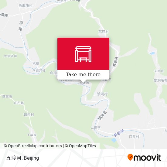 五渡河 map