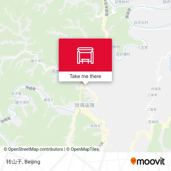 转山子 map