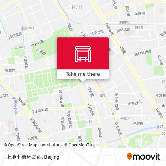 上地七街环岛西 map