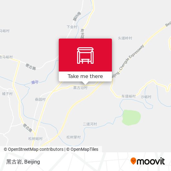 黑古岩 map