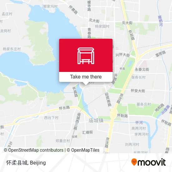 怀柔县城 map