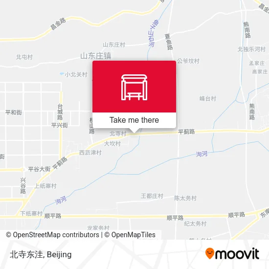 北寺东洼 map