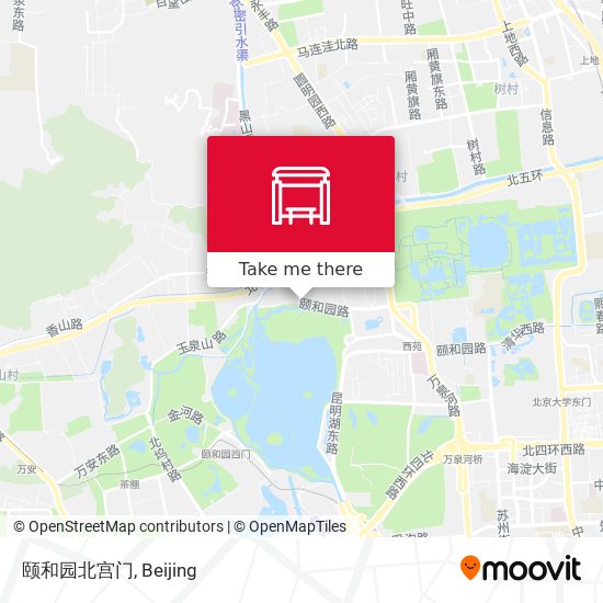 颐和园北宫门 map