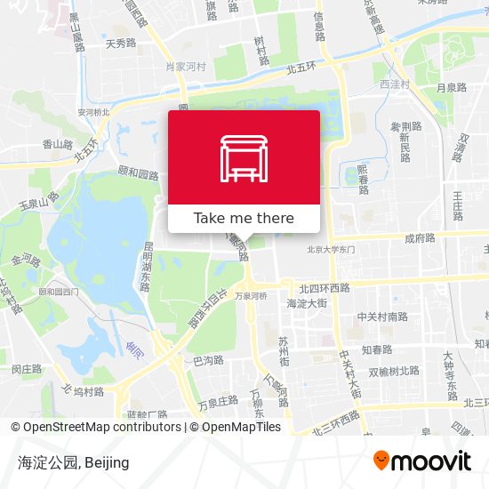 海淀公园 map