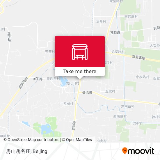 房山岳各庄 map