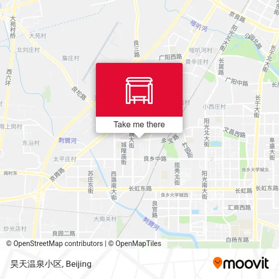 昊天温泉小区 map