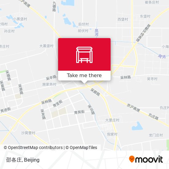 邵各庄 map