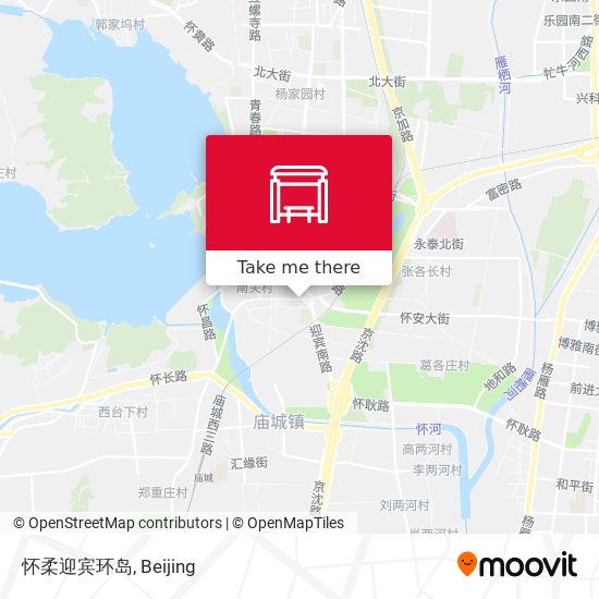 怀柔迎宾环岛 map