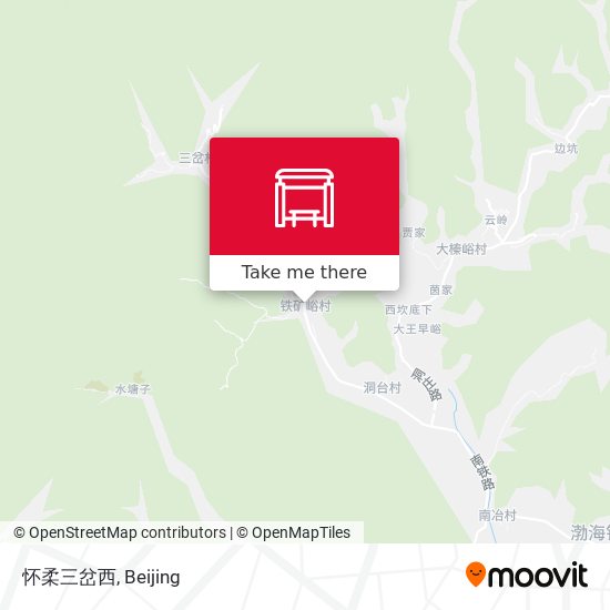 怀柔三岔西 map