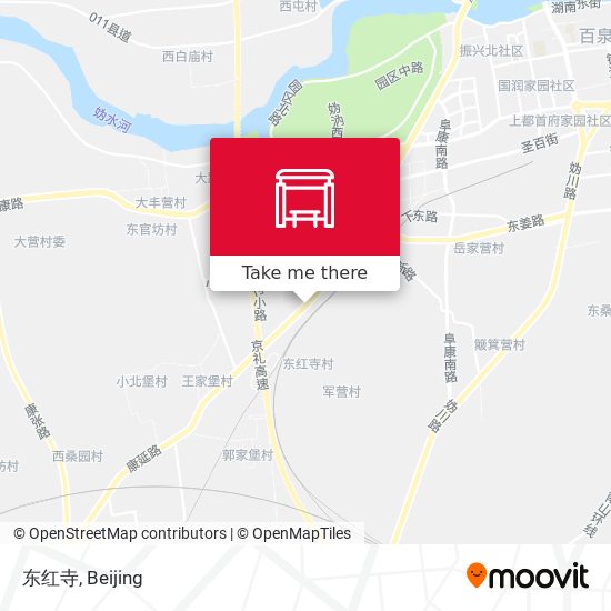 东红寺 map