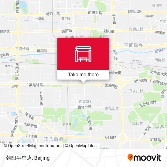 朝阳半壁店 map