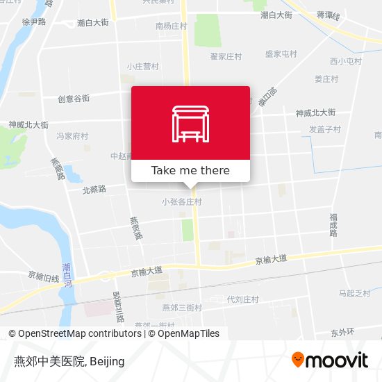 燕郊中美医院 map