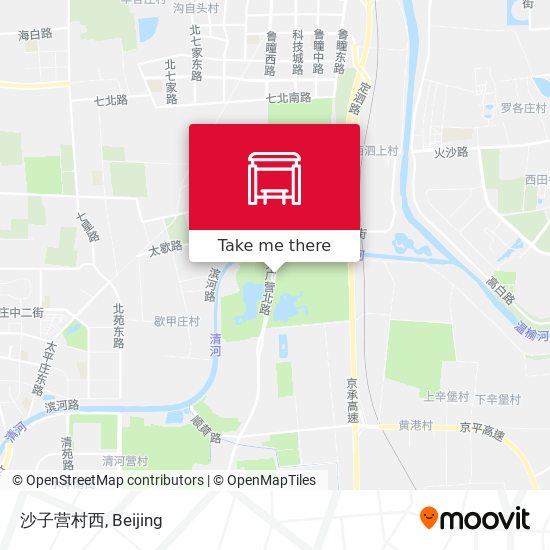 沙子营村西 map