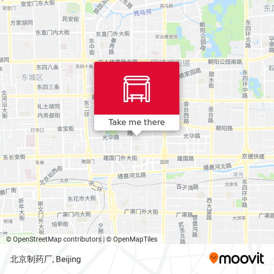 北京制药厂 map