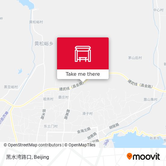 黑水湾路口 map