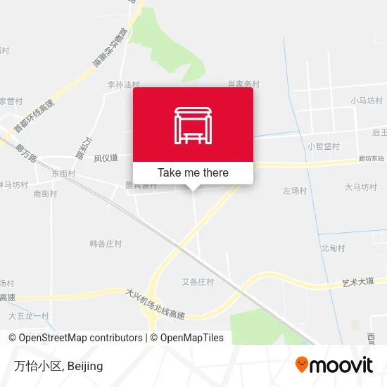万怡小区 map