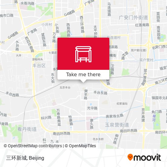 三环新城 map