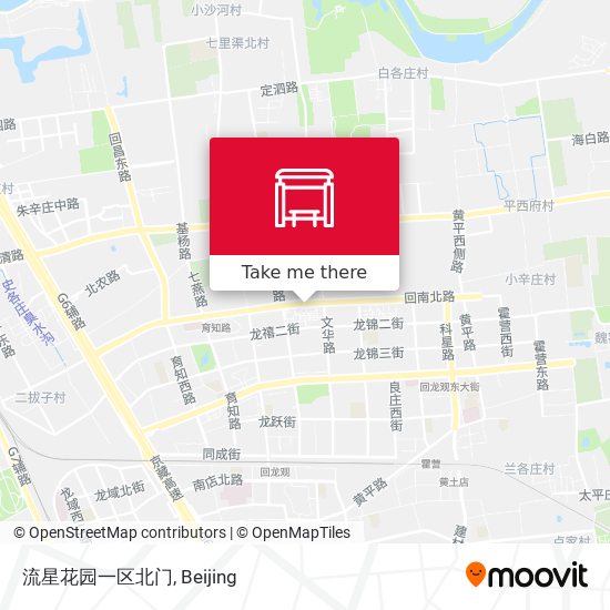 流星花园一区北门 map