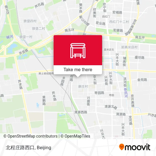 北程庄路西口 map