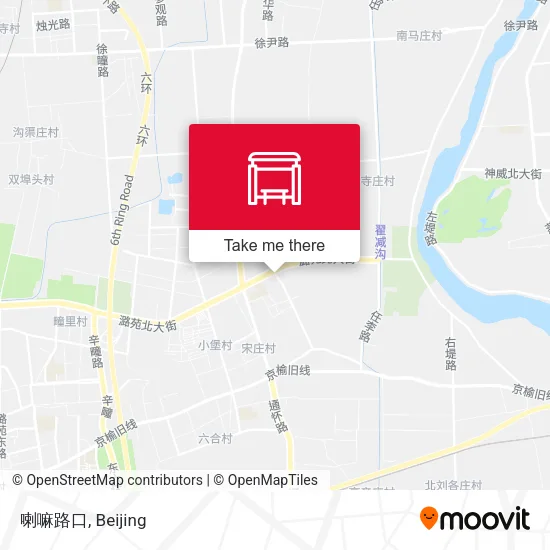 喇嘛路口 map