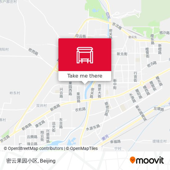 密云果园小区 map