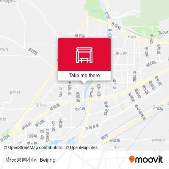 密云果园小区 map