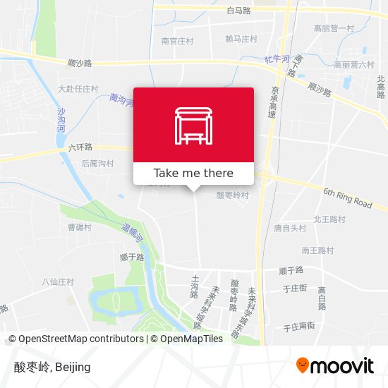 酸枣岭 map