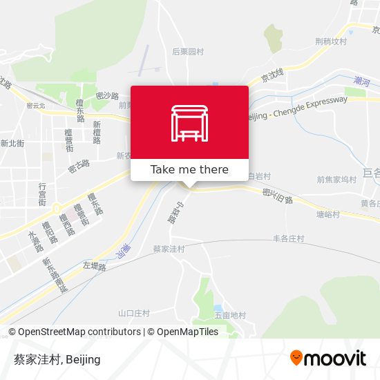 蔡家洼村 map
