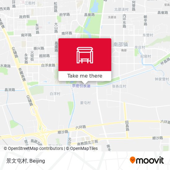 景文屯村 map