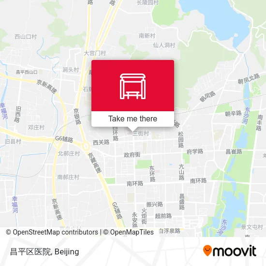 昌平区医院 map