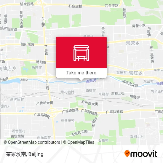 茶家坟南 map