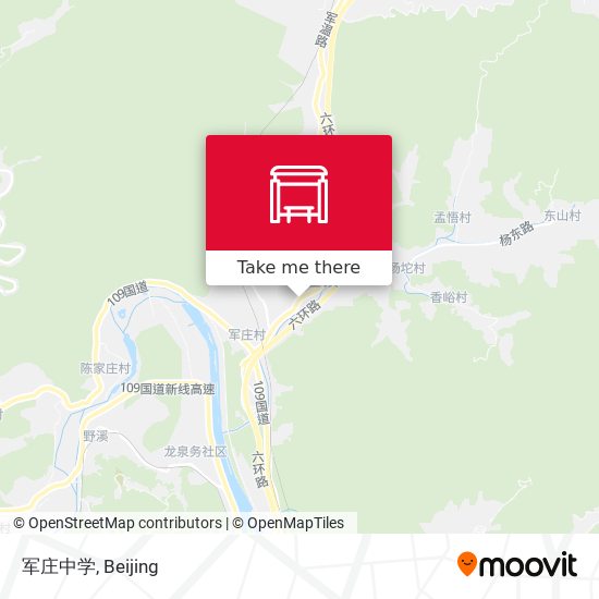 军庄中学 map