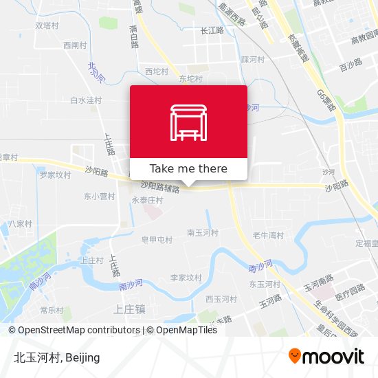 北玉河村 map