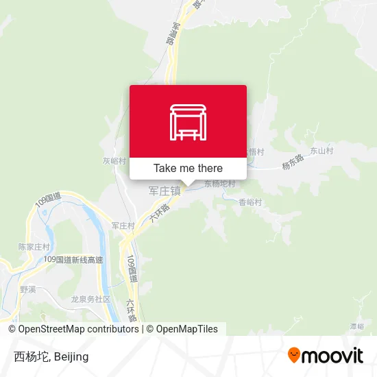 西杨坨 map