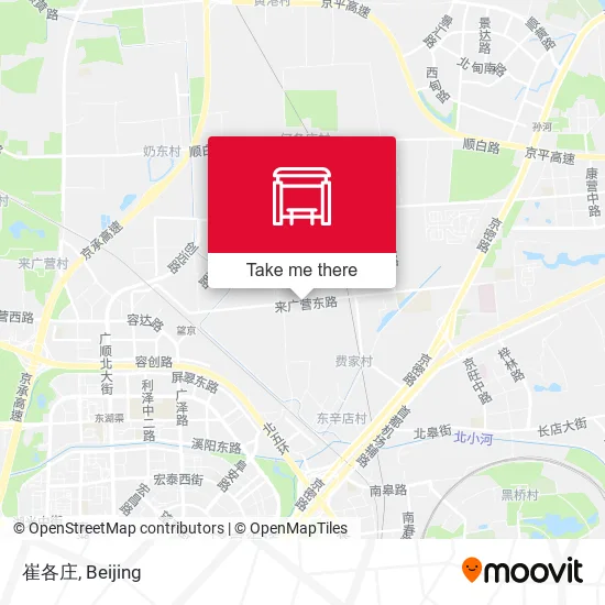 崔各庄 map