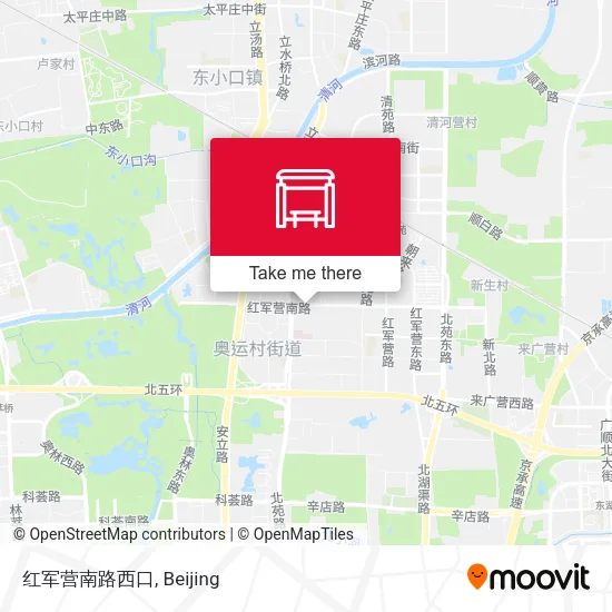 红军营南路西口 map