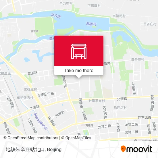 地铁朱辛庄站北口 map