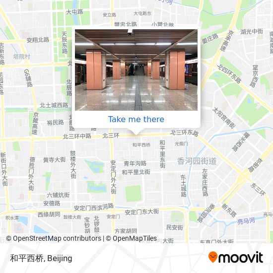 和平西桥 map