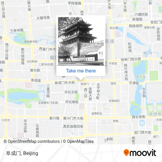 阜成门 map