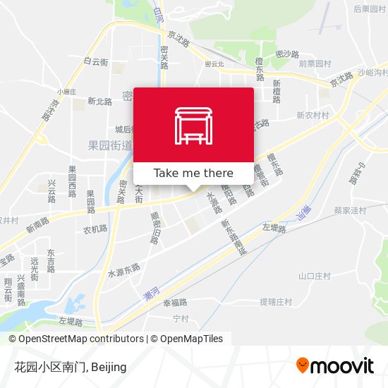 花园小区南门 map