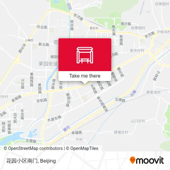 花园小区南门 map