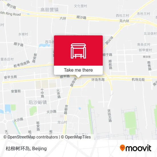 枯柳树环岛 map