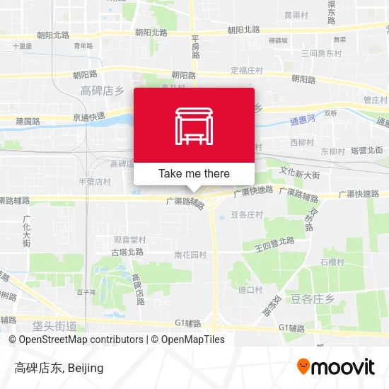 高碑店东 map
