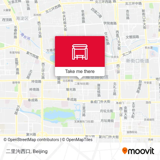 二里沟西口 map
