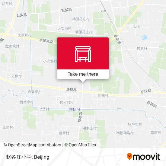 赵各庄小学 map